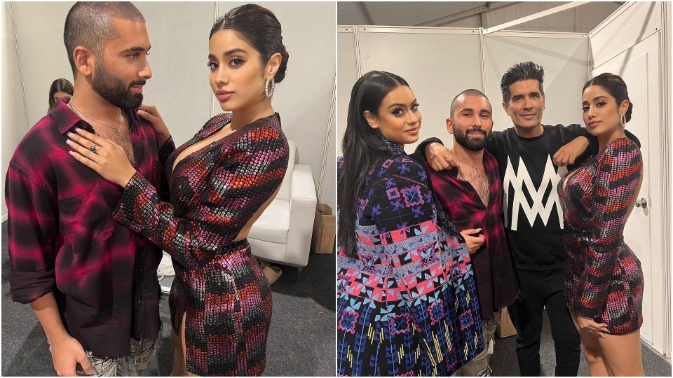 Janhvi Kapoor at Manish Malhotra's show. Janhvi Kapoor at Manish Malhotra's show. 