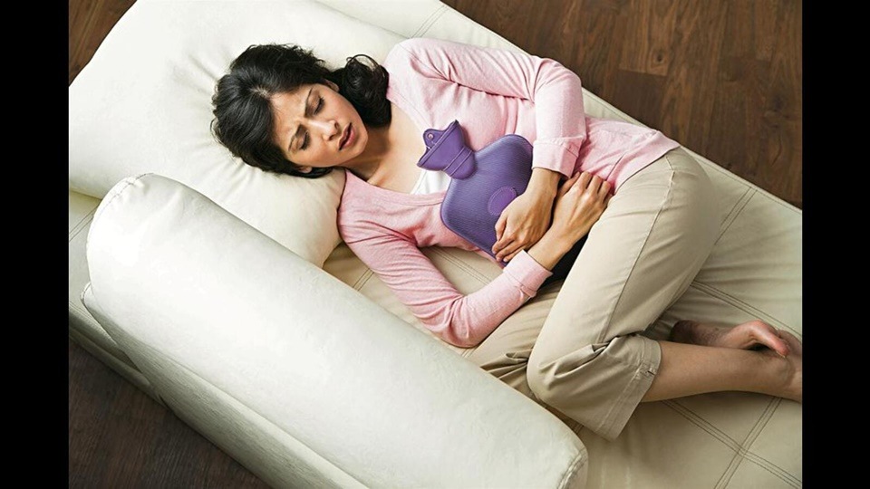 Menstrual cramps happen due to contractions in the uterus or womb (File photo)
