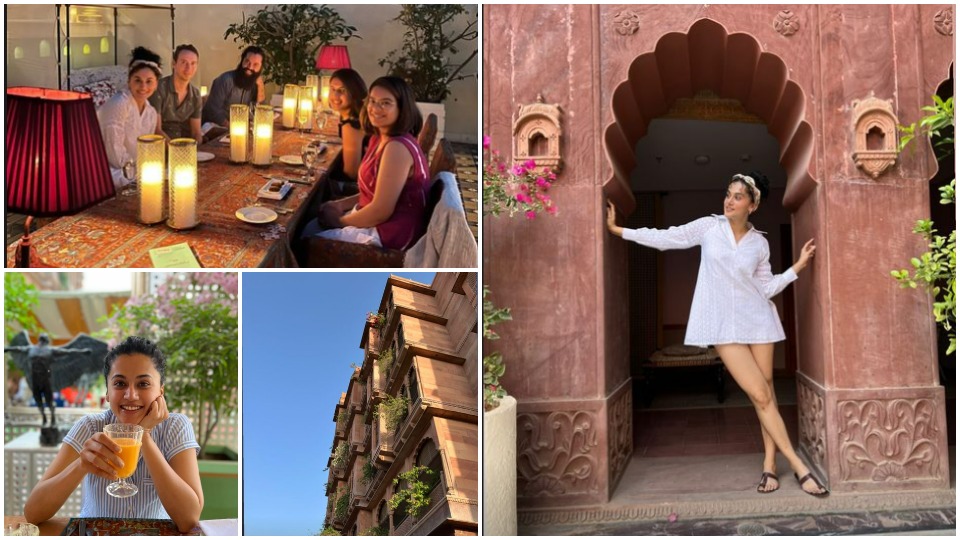 Taapsee shares pictures from her holiday home on Instagram Stories.