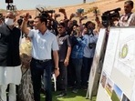 Rajasthan CM Gehlot visits Barkatullah Khan Stadium and took stock of the upgradation and renovation works being done by the Jodhpur Development Authority to organize international level cricket matches.