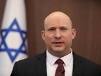 Israeli Prime Minister Naftali Bennett attends a cabinet meeting at the Prime Minister's office in Jerusalem, March 27, 2022.