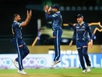 Mohammad Shami celebrates the wicket of Manish Pandey(PTI) Mohammad Shami celebrates the wicket of Manish Pandey(PTI)