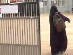 A student entering St Joseph's Convent Girls High School premises to appear for Karnataka SSLC exam on Monday. (Image for representation)(ANI) A student entering St Joseph's Convent Girls High School premises to appear for Karnataka SSLC exam on Monday. (Image for representation)(ANI)
