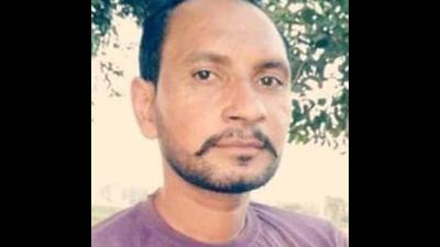 Surinder Singh a 31-year-old resident of Kotala village of Samrala was found buried in a forest area near Behlolpur village in Chamkaur Sahib on Monday. (HT Photo)