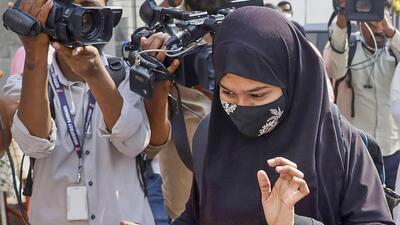 The statements come at a time when right-wing organisations in Karnataka have targeted the Muslim community over the hijab row that later manifested into a ban against all businesses done by members of the minority community around Hindu temples and religious fairs. (PTI) The statements come at a time when right-wing organisations in Karnataka have targeted the Muslim community over the hijab row that later manifested into a ban against all businesses done by members of the minority community around Hindu temples and religious fairs. (PTI)