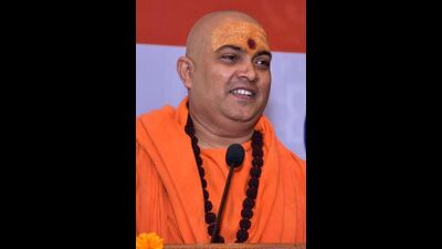 Sant Samiti Swami Jitendranand Saraswati (HT PHOTO)