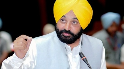 Punjab Chief Minister Bhagwant Mann speaking in the state Legislative Assembly, in Chandigarh. (File photo) (ANI) Punjab Chief Minister Bhagwant Mann speaking in the state Legislative Assembly, in Chandigarh. (File photo) (ANI)