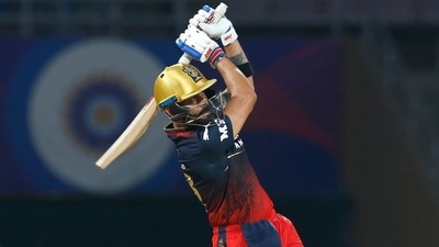 Royal Challengers Bangalore Virat Kohli plays a shot during the Indian Premier League 2022 (IPL Twitter) Royal Challengers Bangalore Virat Kohli plays a shot during the Indian Premier League 2022 (IPL Twitter)