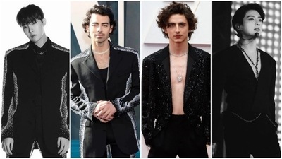 BTS' J-Hope, Joe Jonas, Timothee Chalamet and BTS' Jungkook.