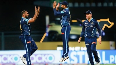 Mohammad Shami celebrates the wicket of Manish Pandey (PTI) Mohammad Shami celebrates the wicket of Manish Pandey (PTI)