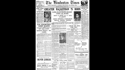 HT This Day: March 31, 1949 -- Greater Rajasthan is born HT This Day: March 31, 1949 -- Greater Rajasthan is born