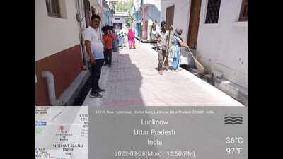 Sanitation drive in progress in Lucknow (Sourced)