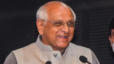 Gujarat chief minister Bhupendra Patel said BJP works for the people round the clock, every day and not like others that are seen only during elections. (PTI) Gujarat chief minister Bhupendra Patel said BJP works for the people round the clock, every day and not like others that are seen only during elections. (PTI)
