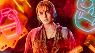 Huma Qureshi in a poster from Army of the Dead. Huma Qureshi in a poster from Army of the Dead.