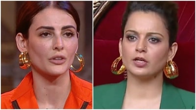 Mandana Karimi and Kangana Ranaut in Lock Upp.