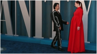 Sophie and Joe started dating in 2016 and got engaged in October 2017. They got legally married in Las Vegas in May 2019 then had a formal French wedding the following month. (Reuters) Sophie and Joe started dating in 2016 and got engaged in October 2017. They got legally married in Las Vegas in May 2019 then had a formal French wedding the following month. (Reuters)