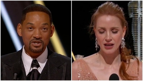 Will Smith and Jessica Chastain won Best Actor and Best Actress trophies, respectively.