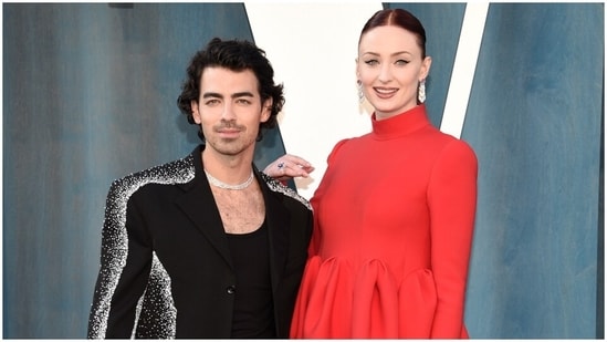 After wrapping up the 94th Academy Awards ceremony, many stars turned up at the Vanity Fair Oscar Party 2022, held at the Wallis Annenberg Center for the Performing Arts in Beverly Hills, California. New mom-to-be Sophie Turner and her husband Joe Jonas, who are expecting their second child, were also a part of the glittering list.(AP)