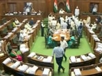 Ruckus erupted in Delhi assembly over remarks against Arvind Kejriwal. &nbsp;
