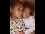 The image, taken from the video posted on Instagram, shows the elder sister hugging her younger sibling.