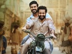 Ram Charan and Jr NTR in a still from RRR. Ram Charan and Jr NTR in a still from RRR.