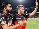 Virat Kohli with AB de Villiers Virat Kohli with AB de Villiers