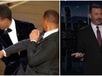 Jimmy Kimmel spoke about Will Smith and Chris Rock controversy on his late-night show. Jimmy Kimmel spoke about Will Smith and Chris Rock controversy on his late-night show.
