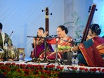 Begum Parveen Sultana performing at Music in the Park. Begum Parveen Sultana performing at Music in the Park.