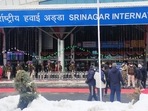 The Srinagar International Airport marked the busiest day in its history, handling 15,0 14 passengers who boarded 90 flights to travel in or out of Kashmir on the first day of the week, officials said on Tuesday.(File Photo/Twitter/@srinagarairport) The Srinagar International Airport marked the busiest day in its history, handling 15,0 14 passengers who boarded 90 flights to travel in or out of Kashmir on the first day of the week, officials said on Tuesday.(File Photo/Twitter/@srinagarairport)