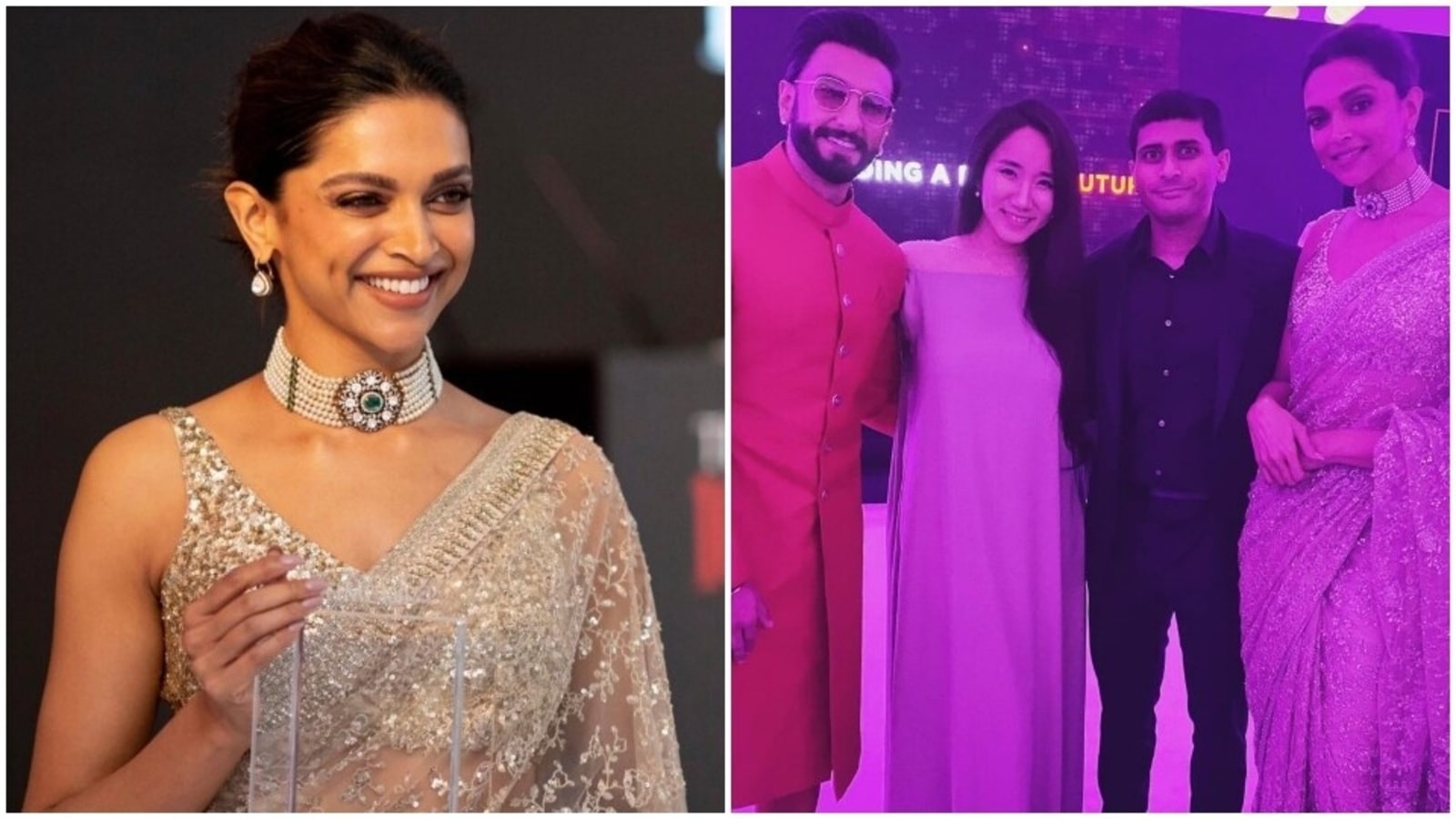 Deepika Padukone in shimmering saree attends TIME100 Impact Awards ...