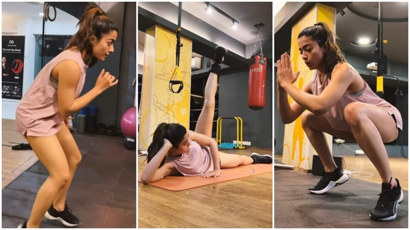 Gym Ki Videoxxx - Rashmika Mandanna proves she loves working out in new gym video: Samantha  reacts | Health - Hindustan Times