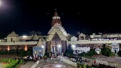BJP MLA from Puri alleged that cracks were seen in the Jagannath temple after the ongoing heritage corridor work started. (ANI) BJP MLA from Puri alleged that cracks were seen in the Jagannath temple after the ongoing heritage corridor work started. (ANI)