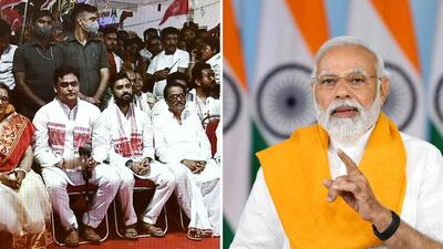 PM Modi virtually addressed the ‘Matua Dharma Maha Mela 2022’ in West Bengal’s Thakurbari on the occasion of the 211th birth anniversary of Shree Shree Harichand Thakur on Tuesday. (ANI) PM Modi virtually addressed the ‘Matua Dharma Maha Mela 2022’ in West Bengal’s Thakurbari on the occasion of the 211th birth anniversary of Shree Shree Harichand Thakur on Tuesday. (ANI)