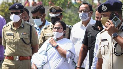 West Bengal chief minister Mamata Banerjee in Birbhum on March 24. (PTI Photo) West Bengal chief minister Mamata Banerjee in Birbhum on March 24. (PTI Photo)