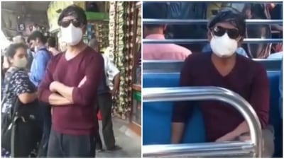 A fan shared a video of Nawazuddin Siddiqui travelling in Mumbai local train.