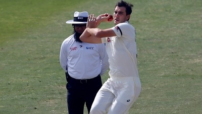 Australia's Pat Cummins, front, bowls during a Test match against Pakistan (AP) Australia's Pat Cummins, front, bowls during a Test match against Pakistan (AP)