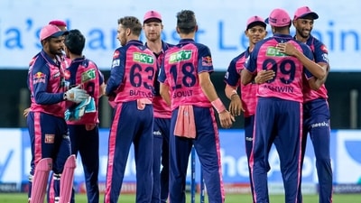 Rajasthan Royals players celebrate after beating SRH in IPL 2022 (IPL/Twitter) Rajasthan Royals players celebrate after beating SRH in IPL 2022 (IPL/Twitter)