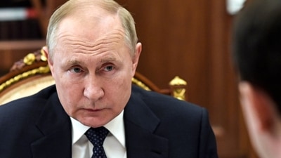 Russian President Vladimir Putin attends a meeting in Moscow. (AP) Russian President Vladimir Putin attends a meeting in Moscow. (AP)