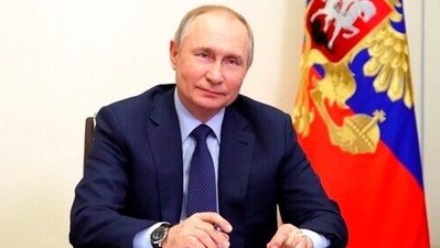 FILE - Russian President Vladimir Putin attends a meeting in Moscow, Russia, Friday, March 25, 2022. Photo via AP, file) (AP)