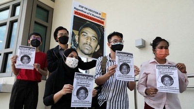Activists have protested against the death sentence of Nagaenthran K. Dharmalingam, citing his mental disabilities. (REUTERS)
