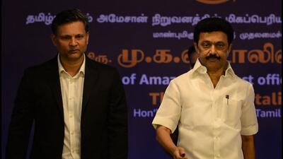 MK Stalin, Chief Minister of Tamil Nadu, described his UAE tour as successful as he signed 6 memoranda of understanding (MoUs) worth ₹6,100 crore for investment in the state. (AFP) MK Stalin, Chief Minister of Tamil Nadu, described his UAE tour as successful as he signed 6 memoranda of understanding (MoUs) worth ₹6,100 crore for investment in the state. (AFP)