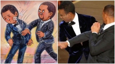 Amul shares a doodle about Will Smith slapping Chris Rock at the Oscars. Amul shares a doodle about Will Smith slapping Chris Rock at the Oscars.