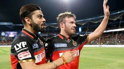 Virat Kohli with AB de Villiers Virat Kohli with AB de Villiers