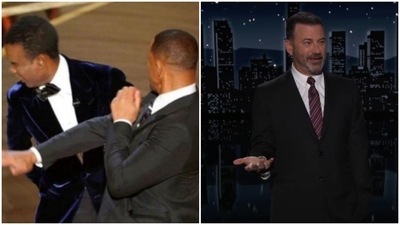 Jimmy Kimmel spoke about Will Smith and Chris Rock controversy on his late-night show. Jimmy Kimmel spoke about Will Smith and Chris Rock controversy on his late-night show.