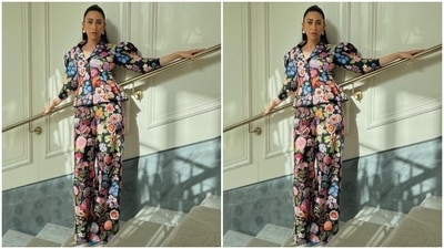 Meanwhile, Karisma had jetted off to the Maldives with her sister Kareena Kapoor and their kids, Samaira Kapoor, Kiaan Raj Kapoor, Taimur Ali Khan and Jehangir Ali Khan. The sisters had left for the Maldives on a private jet with their kids on Monday, March 14. They even shared photos from there. (Instagram/@stylebyami) Meanwhile, Karisma had jetted off to the Maldives with her sister Kareena Kapoor and their kids, Samaira Kapoor, Kiaan Raj Kapoor, Taimur Ali Khan and Jehangir Ali Khan. The sisters had left for the Maldives on a private jet with their kids on Monday, March 14. They even shared photos from there. (Instagram/@stylebyami)