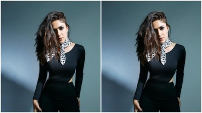 For footwear, Mrunal opted for black stilettos from the house of Christian Louboutin. (Instagram/@mrunalthakur)