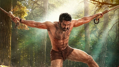 Jr NTR in a still from RRR. Jr NTR in a still from RRR. 