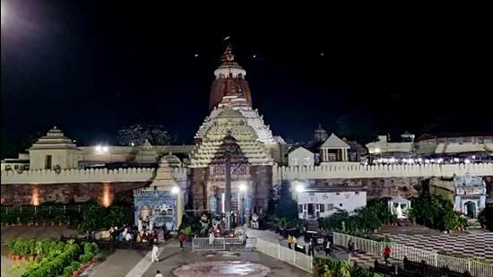 BJP MLA from Puri alleged that cracks were seen in the Jagannath temple after the ongoing heritage corridor work started. (ANI)