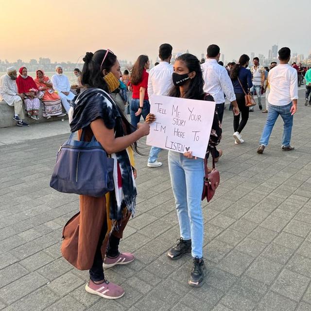 Listeners Army in Mumbai. Listeners Army in Mumbai.