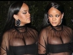 Rihanna's see-through black gown sizzles maternity fashion at Oscars after-party (Instagram/rih_love1) Rihanna's see-through black gown sizzles maternity fashion at Oscars after-party (Instagram/rih_love1)